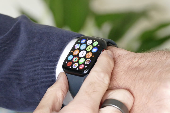 App menu on the Apple Watch Series 7.